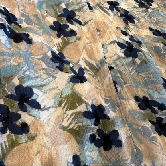 Free People Mulberry Floral Boho Blue Maxi Dress Size Small - Picture 12 of 12